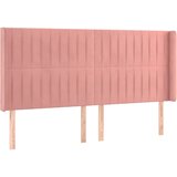  box spring s madracem LED ružičasti 160x200cm baršunasti | shoptok.hr