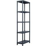 vidaXL Stalak za pohranu crni 125 kg 60 x 30 x 180 cm plastični Cijene