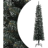 vidaXL Umjetno usko božićno drvce sa stalkom zeleno 180 cm PVC Cijene