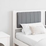  Tapecirani uzglavlje Bijelo 135 cm Čvrsto borovo drvo | shoptok.hr