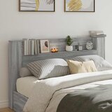  Krevetna ploča s LED-om Zidne Sivi Sonoma 180 x 16,5 x 103,5 cm | shoptok.hr
