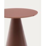 Kave Home Okrogla stranska mizica s stekleno mizno ploščo ø 30 cm Wilshire – | Shoptok.si