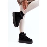 Boto Women's Snow Boots On Platform Lined With Fur Black Xamella | Shoptok.si