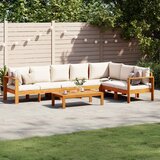 vidaXL 5-dijelna set vrtnih sofa od masivnog drva bagrema s jastucima Cijene