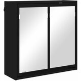  Kupaonski ormar s ogledalom s policom Crna 60 x 20 x 60 cm | shoptok.hr
