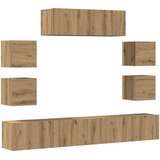  7-dijelni zidni TV ormarić Artisan hrast izrađen od drva hrast artisan | shoptok.hr