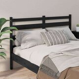  Uzglavlje za krevet crno 166 x 4 x 100 cm od masivne borovine | shoptok.hr