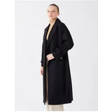 LC Waikiki Women's Jacket Collar Plain Cachet Coat