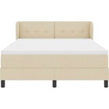Box Spring postelja z vzmetnico Krem 140x190 cm Tkanina, (22052286) | Shoptok.si
