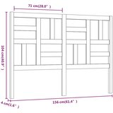  Uzglavlje za krevet bijelo 156 x 4 x 104 cm od masivne borovine | shoptok.hr