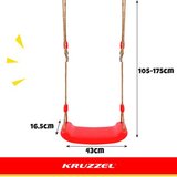 Kruzzel Plastična ljuljačka - crvena 23555 | shoptok.hr