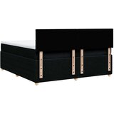 vidaXL Box spring postelja z vzmetnico črn 200x200 cm blago | Shoptok.si