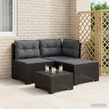  Dvosjedni vrtni sofa s jastucima u ratan izgledu PP Antracit | shoptok.hr
