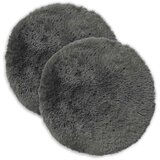  Presvlaka za jastuk 2 pcs HEERLEN Svjetlosiva Ø 30 cm PV flis | shoptok.hr