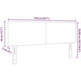  LED glava kreveta Svijetlo siva 144 cm Kordura tekstil | shoptok.hr