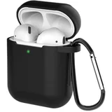 OVITEK AIRPODS 1/2 SILIKONSKI OVITEK Z OBESKOM ZA KLJUČE KARABIN, (21834788)