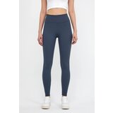 Dewberry 80927 High Waist Ribbed Interlock Womens Tights-INDIGO | shoptok.hr
