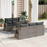 vidaXL 7-dijelni set vrtnih sofa sivi od poliratana | shoptok.hr