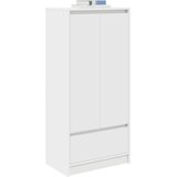 Ormarić s ladicom bijeli 55,5x34x119,5 cm izrađeno drvo | shoptok.hr