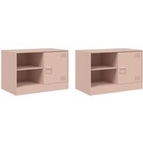 The Living Store TV omarica 2 kosa roza 67x39x44 cm jeklo - TV Omarica, (21624855) | Shoptok.si