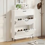  Ormar za cipele HAARLEM 78 x 24 x 103 cm Konstruirano drvo - Bijela | shoptok.hr