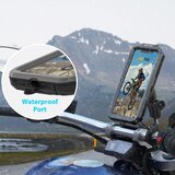 iMESTOU vodoodporni nosilec za mobilni telefon za motorna kolesa z 1" kroglo in protikradljivim sistemom Odprta Embalaža | Shoptok.si