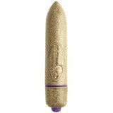 Rocks Off RO-80mm - majhen vibrator za šminko (7 ritmov) - zlati | Shoptok.si