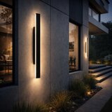  LED spoljašnje zidno svetlo WOW LED/11W/230V 3000/4000/6000K 60 cm IP54 crno | Eponuda.com