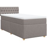 vidaXL Krevet s oprugama i madracem smeđesivi 100 x 200 cm od tkanine | shoptok.hr