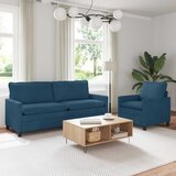  Set sofe 2 pcs Plava Baršun | shoptok.hr