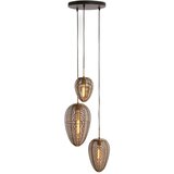 Light & Living Mat crna/u brončanoj boji viseća svjetiljka s metalnim sjenilom ø 36 cm Yaelle – | shoptok.hr