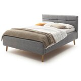 Meise Möbel Sivi tapecirani bračni krevet s prostorom za odlaganje s podnicom 180x200 cm Lotte - Cijene