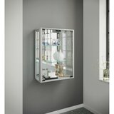 MID.YOU Viseča Vitrina Udina, Srebrna | Shoptok.si