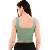Dewberry Z2001 WOMEN'S CROOP BLOUSE-GREEN | shoptok.hr