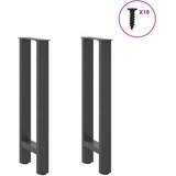  Noge za konzolni stol antracit boje 2 kom 28 x (72-73) cm čelik | shoptok.hr