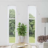 vidaXL Okenska roleta z zavesami Drugo Bela 80 x 130 cm Aluminij | Shoptok.si