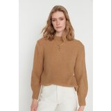 Trendyol Camel Oversize Soft Textured Basic Knitwear Sweater | Eponuda.ba