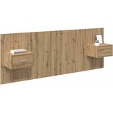 Uzglavlje s ormarićem 3 pcs Umjetnički hrast Konstruirano drvo | shoptok.hr