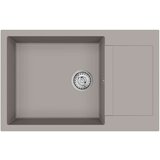  Umivalnica Siva 780 x 500 mm 80% Kvarc in 20% Smola - - Siva - 18.45 - 780 x 500 mm - 2025-vidaXL-Uvoz_2 | Shoptok.si