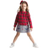 Mushi Red Plaid Kitten Dress | Shoptok.si