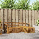  Setovi sofa 4 pcs Prirodna Čvrsto drvo akacije | shoptok.hr