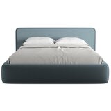 Makamii Plavi tapecirani bračni krevet s prostorom za odlaganje s podnicom 160x200 cm Kiana – | shoptok.hr