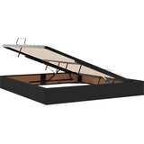  LED krevet za pohranu s madracem Crna 160 x 200 cm Tkanina | shoptok.hr
