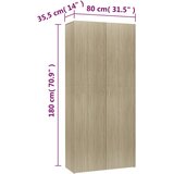 Ormarić za cipele boja hrasta 80x35,5x180 cm konstruirano drvo | Eponuda.ba