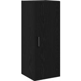vidaXL Stenska omarica črn hrast 34,5x34x90 cm inženirski les | Shoptok.si