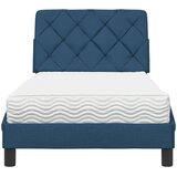  Krevet s madracem plavi 90 x 200 cm od tkanine | shoptok.hr
