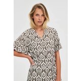 Marisse Patterned Olive Dress | shoptok.hr
