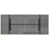  Vrtni stol sa staklenom pločom bež 190x80x74 cm od poliratana | shoptok.hr