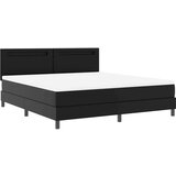 vidaXL Krevet s kutijom s madracem crni super king umjetna koža | shoptok.hr