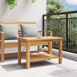  Kava Stol s pohranom Smeđa 70 x 40 x 45 cm Čvrsto teak drvo | shoptok.hr